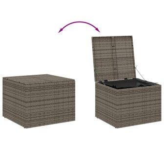 Tuinbox 291 L poly rattan grijs 7