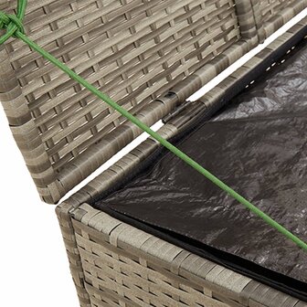 Tuinbox 291 L poly rattan grijs 8