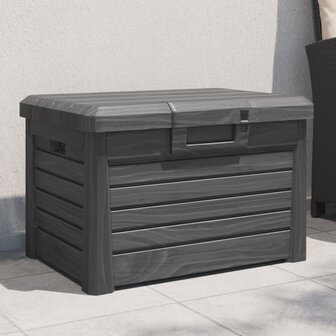 Kussenbox 73x50,5x46,5 cm polypropeen antracietkleurig 1