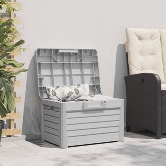 Kussenbox 73x50,5x46,5 cm polypropeen grijs 3