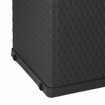 Tuinbox 120x56x63 cm polypropeen rattan antracietkleurig 8