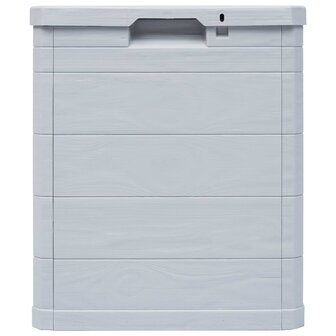 Opbergbox voor in de tuin 90 L lichtgrijs 3