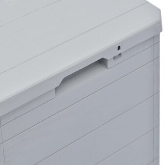 Opbergbox voor in de tuin 90 L lichtgrijs 5