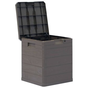 Opbergbox voor in de tuin 90 L bruin 2