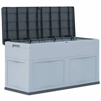 Opbergkist 320 L grijs zwart 2