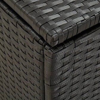 Tuinbox 100x50x50 cm poly rattan zwart 6