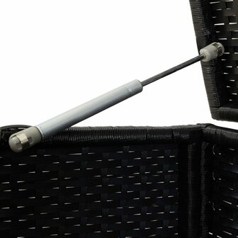 Tuinbox 100x50x50 cm poly rattan zwart 7