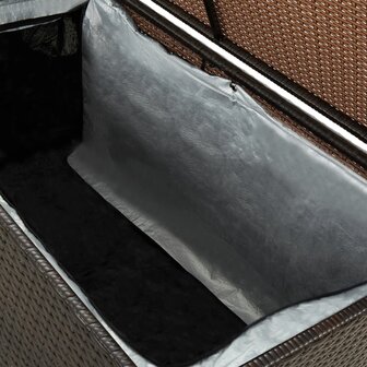 Tuinbox 100x50x50 cm poly rattan bruin 6