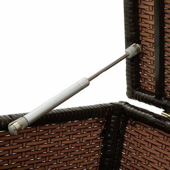 Tuinbox 100x50x50 cm poly rattan bruin 8