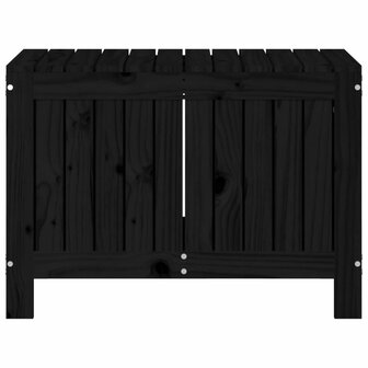 Tuinbox 76x42,5x54 cm massief grenenhout zwart 6