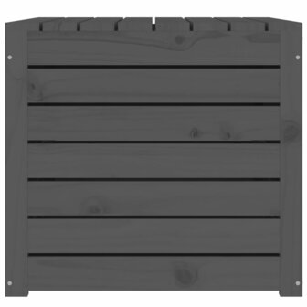 Tuinbox 101x50,5x46,5 cm massief grenenhout grijs 7
