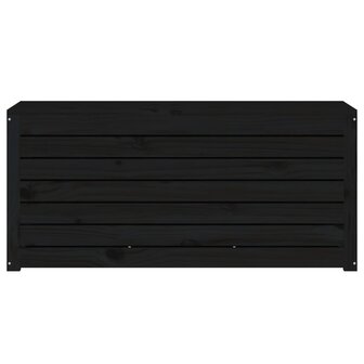 Tuinbox 101x50,5x46,5 cm massief grenenhout zwart 5