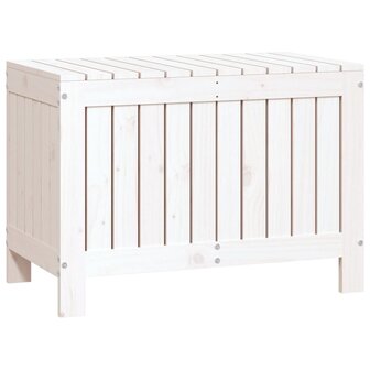 Tuinbox 76x42,5x54 cm massief grenenhout wit 2