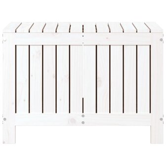Tuinbox 76x42,5x54 cm massief grenenhout wit 5