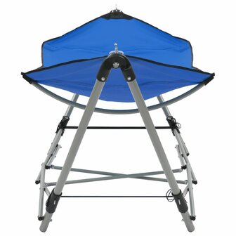 Hangmat met inklapbare standaard blauw 2