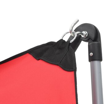 Hangmat met inklapbare standaard rood 6