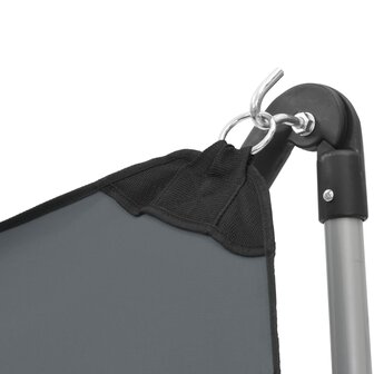 Hangmat met inklapbare standaard grijs 6