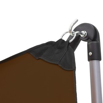 Hangmat met inklapbare standaard bruin 6