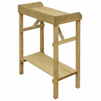 Oppottafel 75x40x90 cm ge&iuml;mpregneerd grenenhout 4