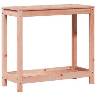 Oppottafel met schap 82,5x35x75 cm massief douglashout 7