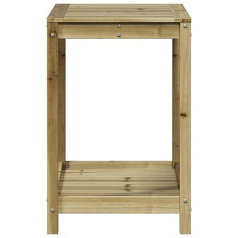 Oppottafel met schap 82,5x50x75 cm ge&iuml;mpregneerd grenenhout 6