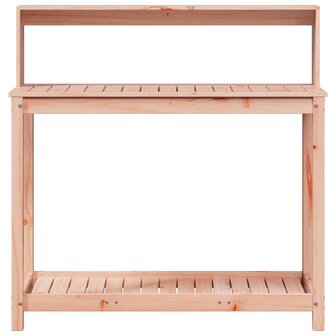 Oppottafel met schappen 108x50x109,5 cm massief douglashout 5