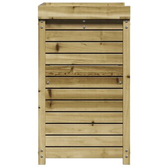 Oppottafel met schappen 82,5x50x86,5 cm ge&iuml;mpregneerd hout 6