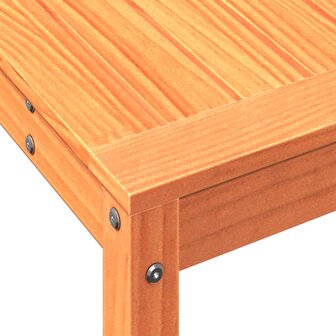 Oppottafel met schap 108x35x75 cm massief grenenhout wasbruin 8
