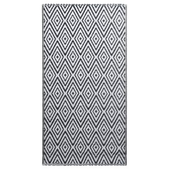 Buitenkleed ARAKIL 80x150 cm PP wit en zwart 2