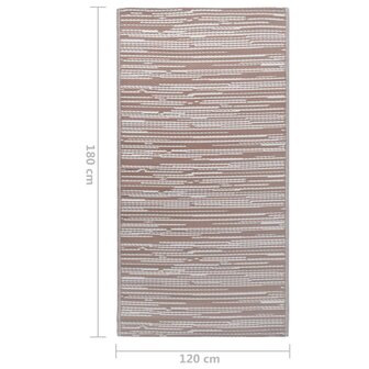Buitenkleed ARAKIL 120x180 cm PP bruin 7