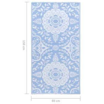 Buitenkleed ARAKIL 80x150 cm PP babyblauw 7