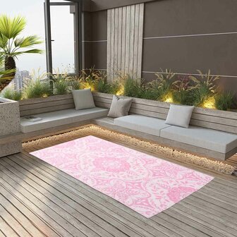 Buitenkleed ARAKIL 120x180 cm PP roze 1
