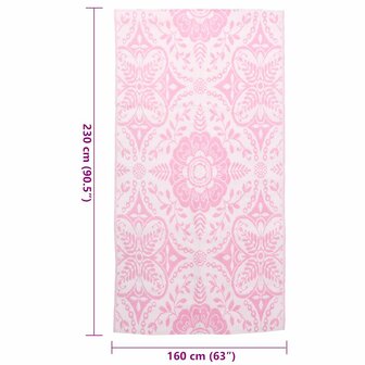 Buitenkleed ARAKIL 120x180 cm PP roze 7