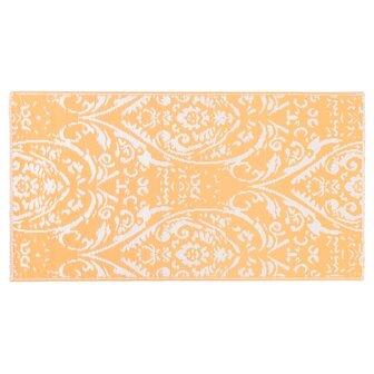 Buitenkleed ARAKIL 80x150 cm PP oranje en wit 3