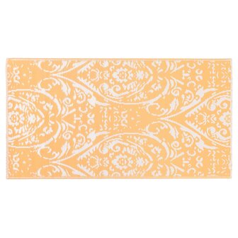 Buitenkleed ARAKIL 120x180 cm PP oranje en wit 3