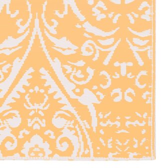 Buitenkleed ARAKIL 120x180 cm PP oranje en wit 5
