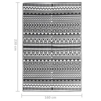 Buitenkleed ARAKIL 160x230 cm polypropeen zwart 7
