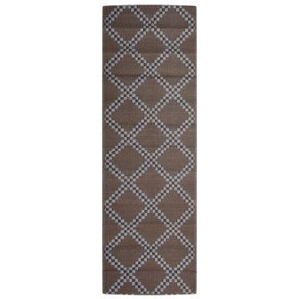Buitenkleed ARAKIL 80x250 cm polypropeen bruin 2