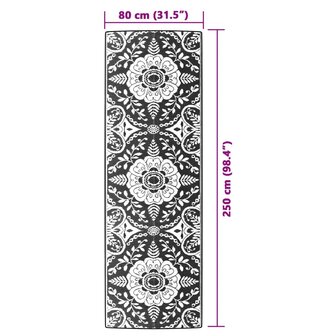 Buitenkleed ARAKIL 80x250 cm polypropeen babyblauw 6