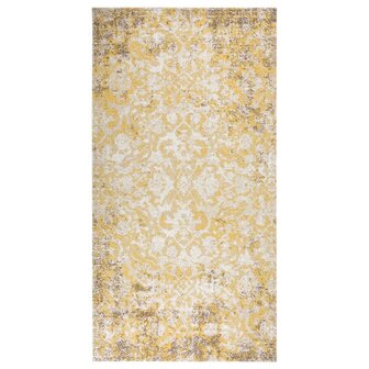 Buitenkleed platgeweven 80x150 cm geel  1