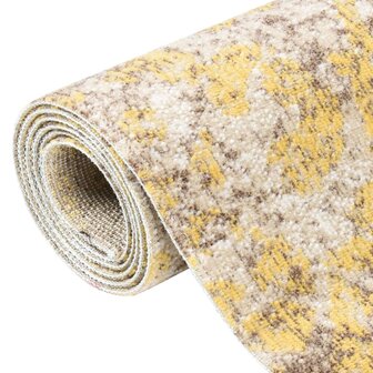 Buitenkleed platgeweven 80x150 cm geel  2