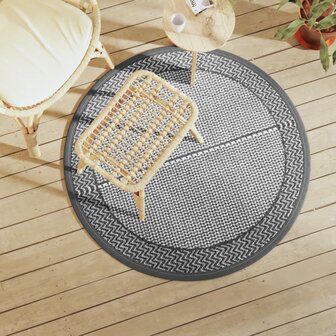 Buitenkleed ARAKIL &Oslash;120 cm PP grijs 1