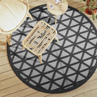 Buitenkleed ARAKIL &Oslash;160 cm polypropeen zwart 1