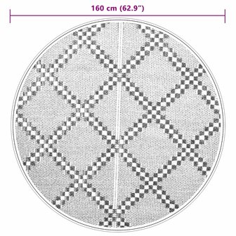 Buitenkleed ARAKIL &Oslash;160 cm polypropeen bruin 6