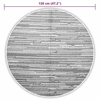 Buitenkleed ARAKIL &Oslash;120 cm polypropeen grijs 6