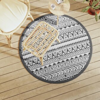 Buitenkleed ARAKIL &Oslash;120 cm polypropeen zwart 1