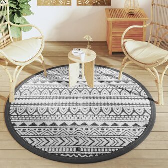 Buitenkleed ARAKIL &Oslash;160 cm polypropeen zwart 3