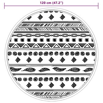 Buitenkleed ARAKIL &Oslash;120 cm PP grijs 6