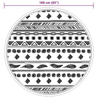 Buitenkleed ARAKIL &Oslash;160 cm polypropeen grijs 6