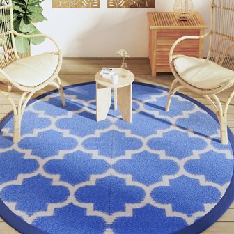 Buitentapijt ARAKIL &Oslash; 200 cm polypropeen blauw 3